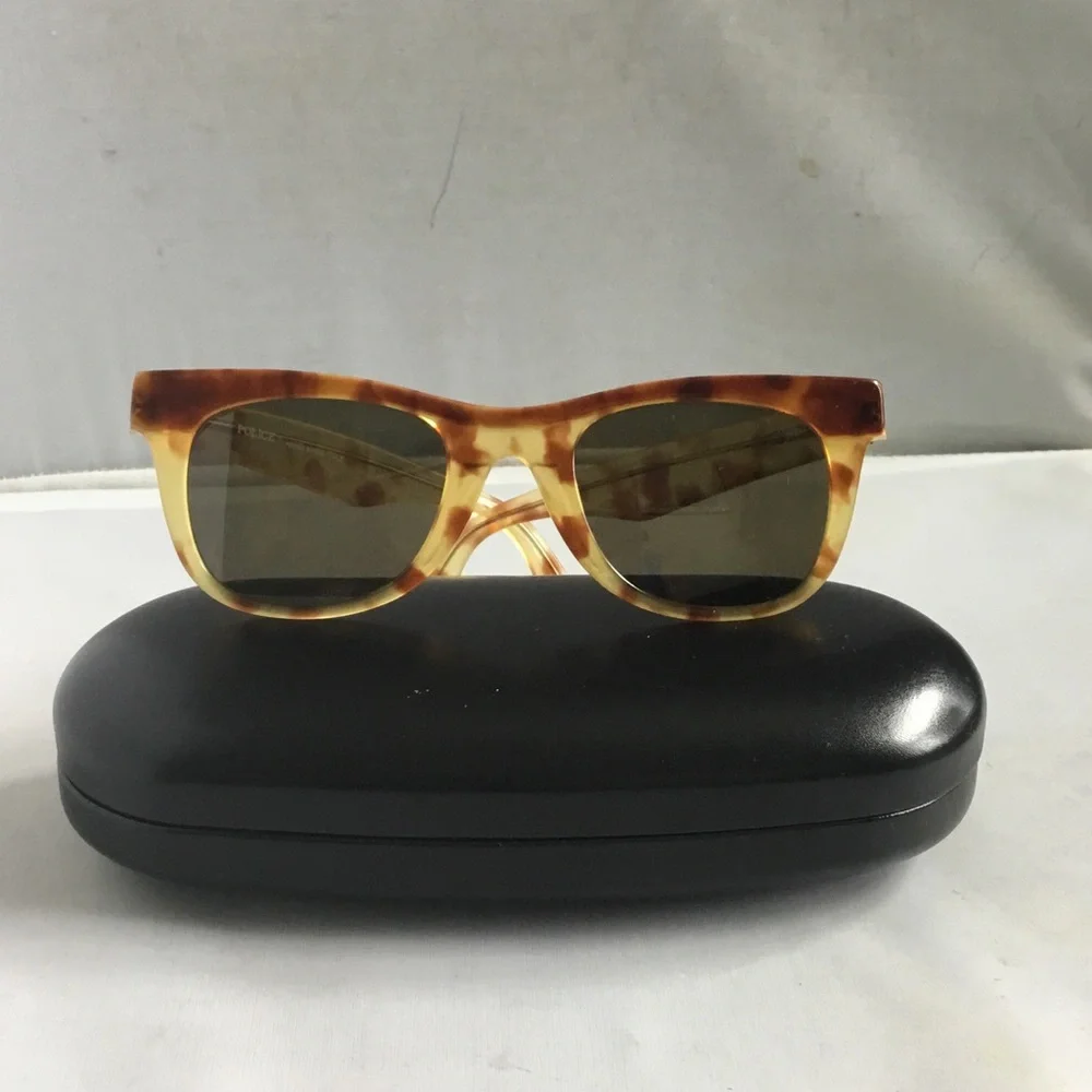 Police Tortoiseshell Brown and Amber Sunglasses